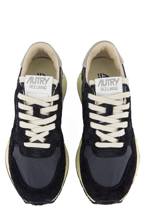 Shop Autry Reelwind Low Sneaker In Nylon/crack White/black