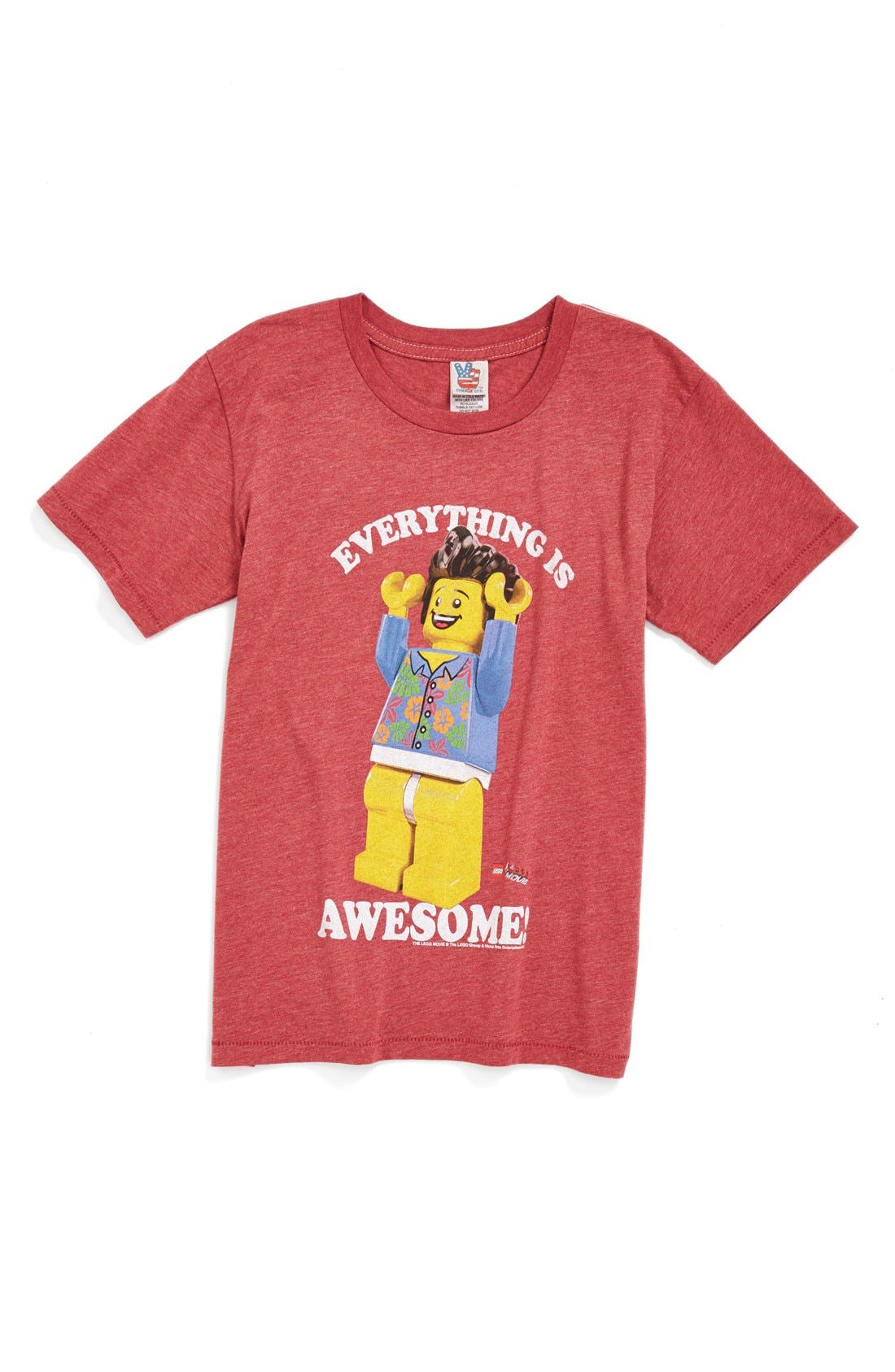 Junk Food 'Lego Movie - Everything Is Awesome' Cotton Jersey T-Shirt