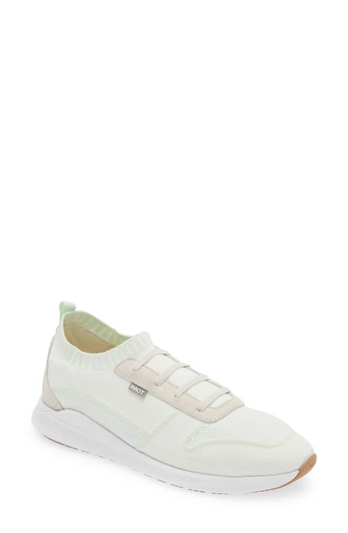 Adonis Slip-On Sneaker in White/Mint Knit