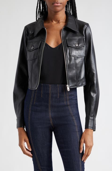 Women's Cropped Leather & Faux Leather Jackets | Nordstrom