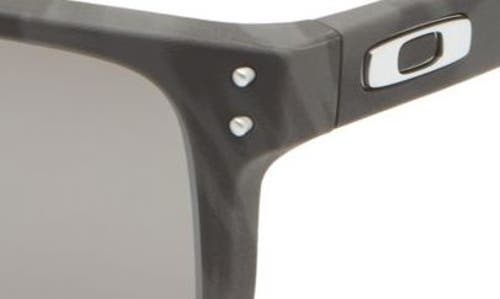 Shop Oakley Holbrook 55mm Square Sunglasses In Matte Black/prizm Black