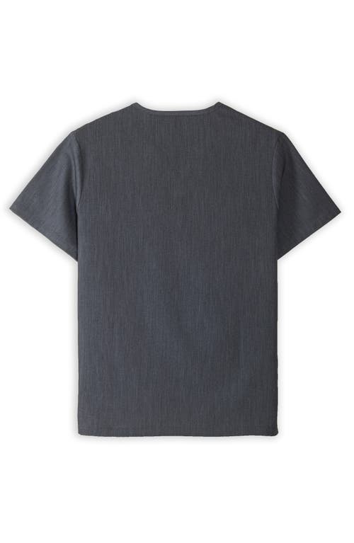 Shop Members Only Brighton 3-pocket Scrub Top In Graphite