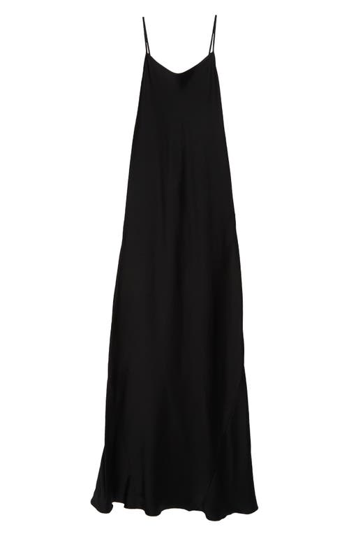 Shop Victoria Beckham Satin Camisole Gown In Black