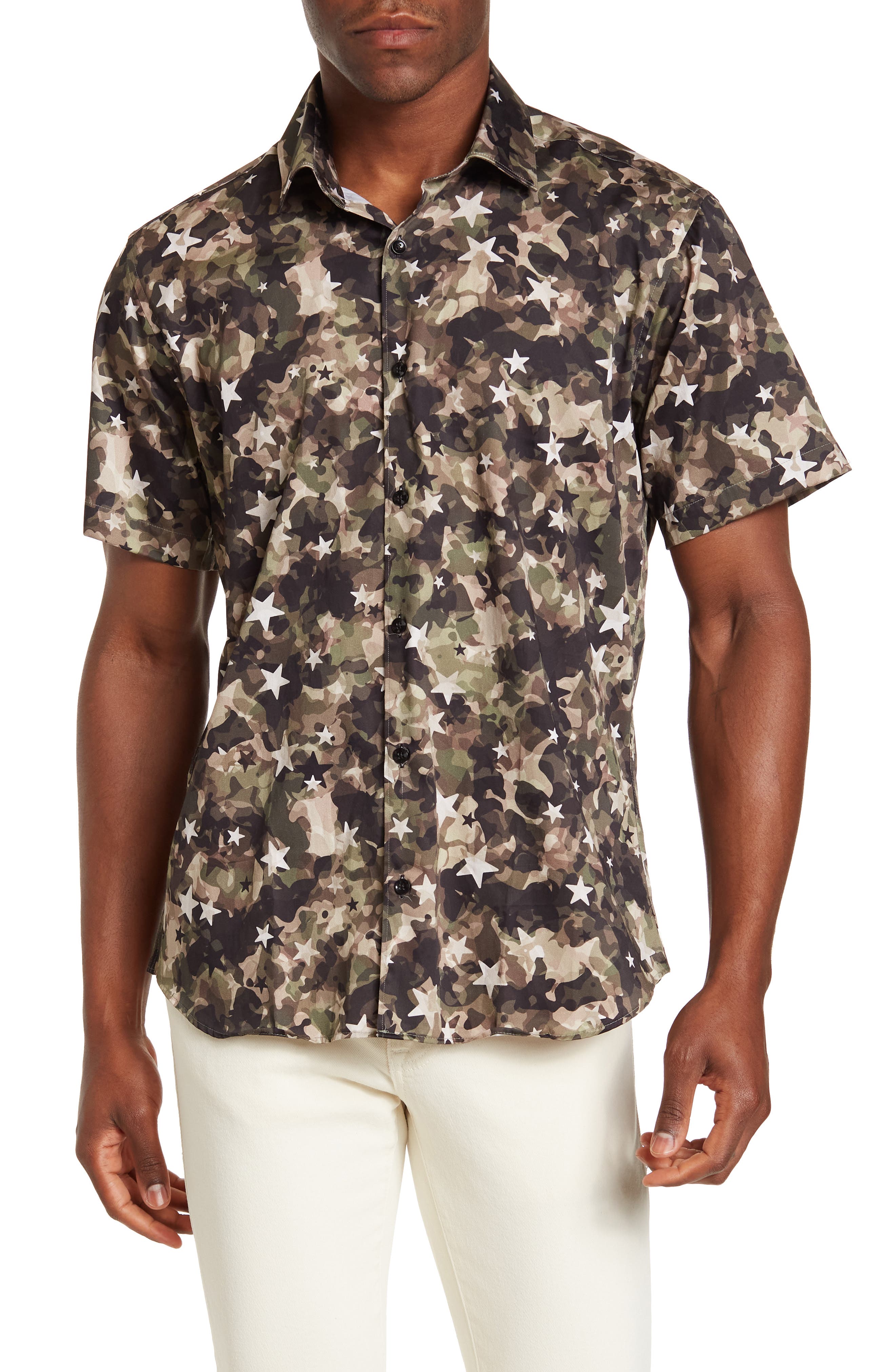 Jeff Star Camo Print Short Sleeve 