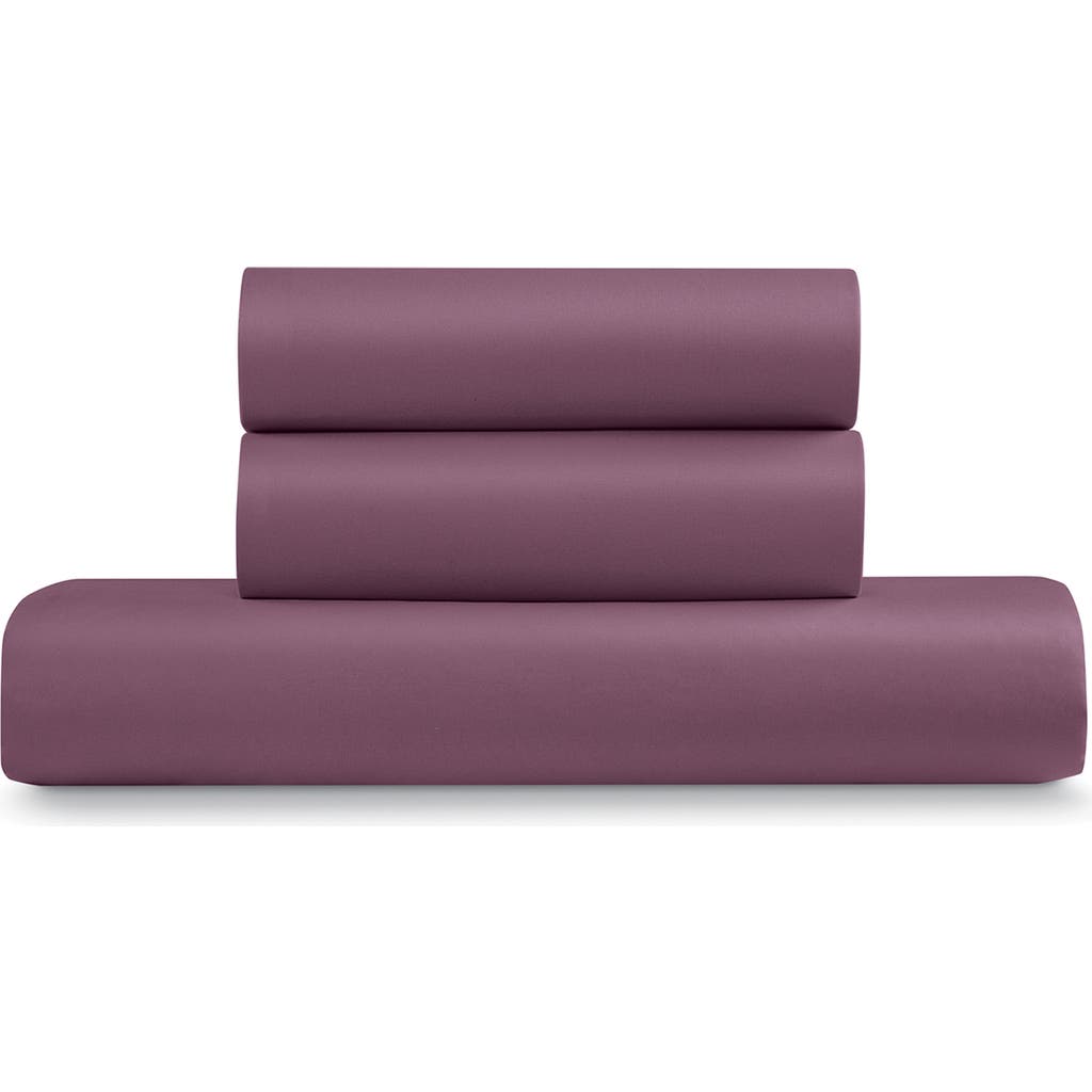 Ella Jayne Home Triple Brushed Duvet Cover & Sham Set In Eggplant