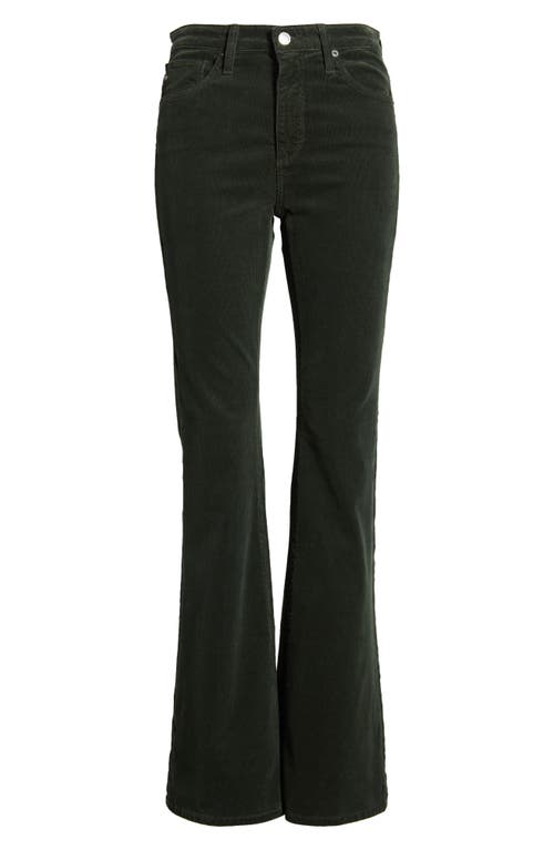 Ag Farrah High Waist Stretch Corduroy Bootcut Pants In Hidden Pine