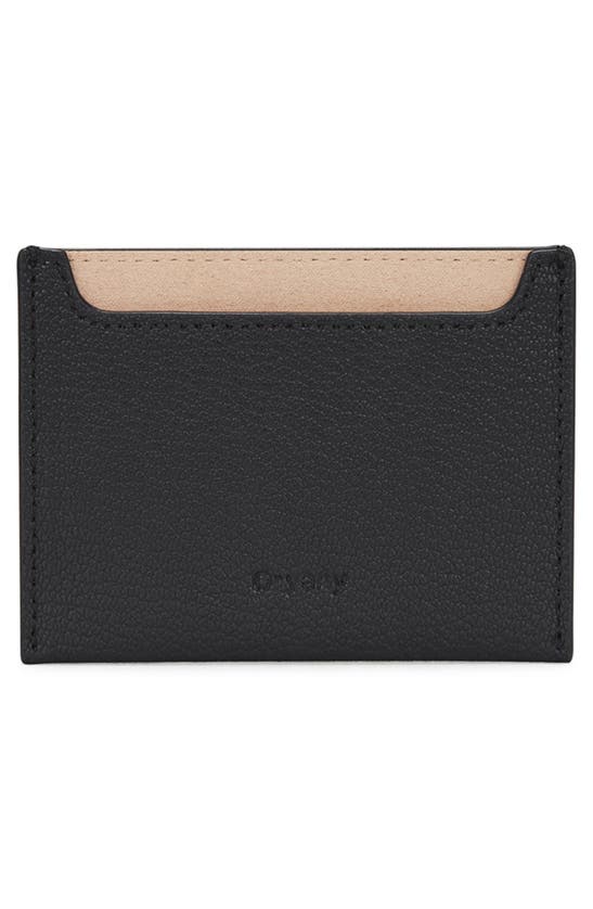 Shop Oryany Mandy Leather Crossbody Wallet In Black