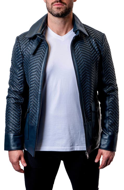 Tresser Woven Leather Jacket
