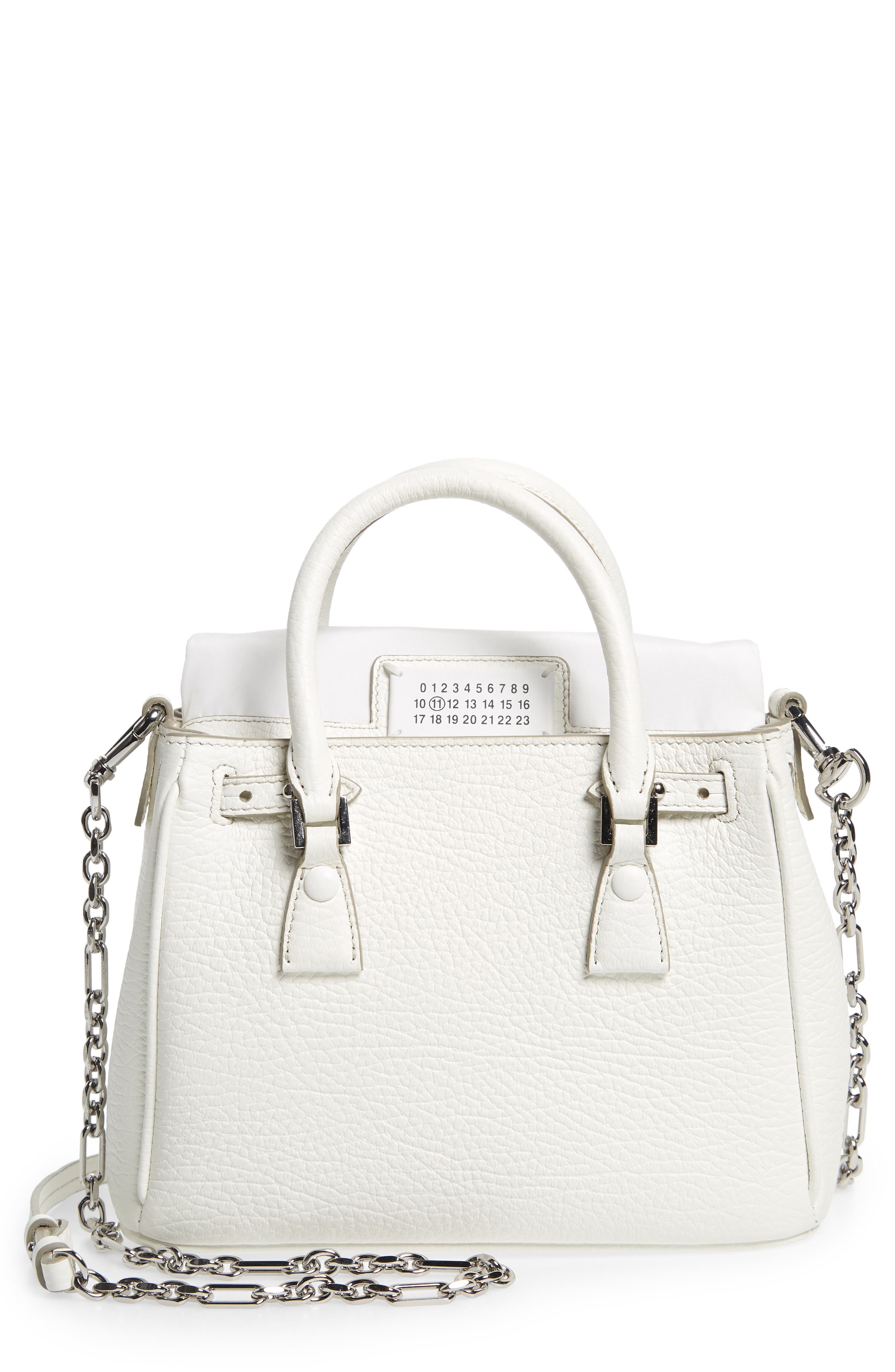 maison margiela leather shoulder bag