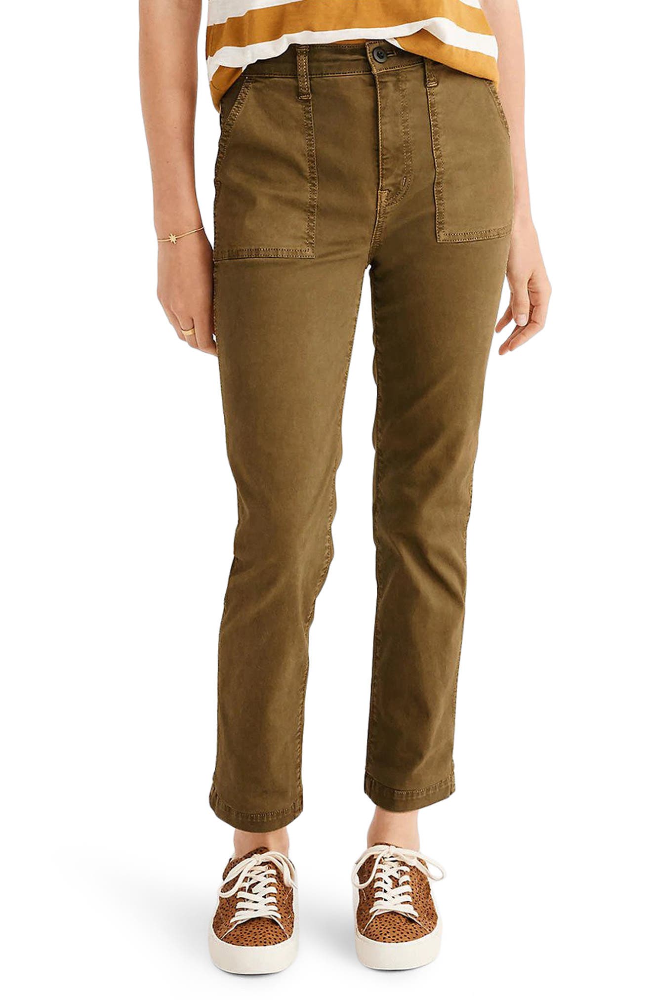 madewell stovepipe fatigue pants