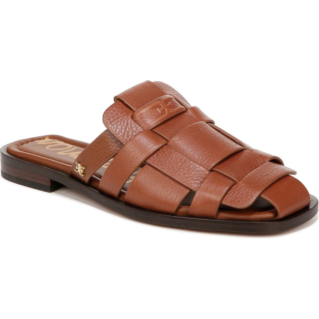 Sam Edelman Dina Slip On Mule Saddle Leather In Saddle