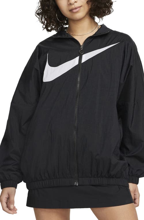 Shop Nike Sportswear Essential Jacket In Black/white