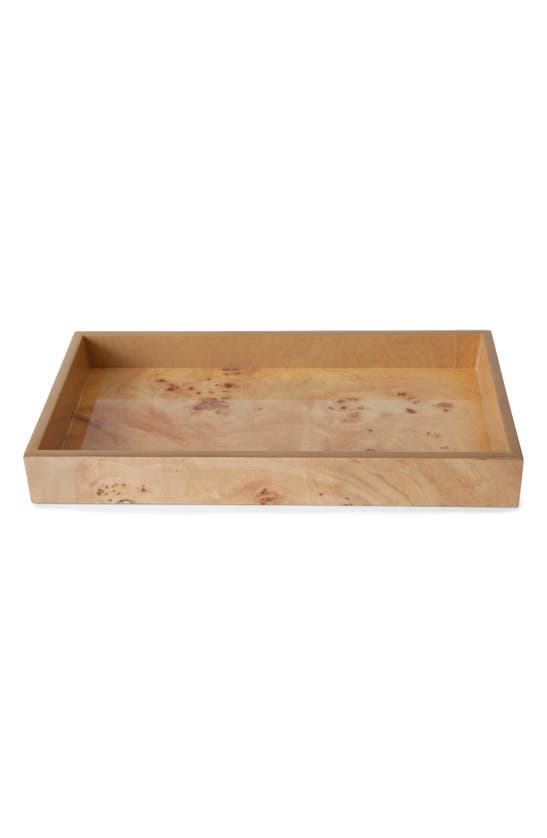 Kassatex Mesa Burl Wood Tray In Burled Wood