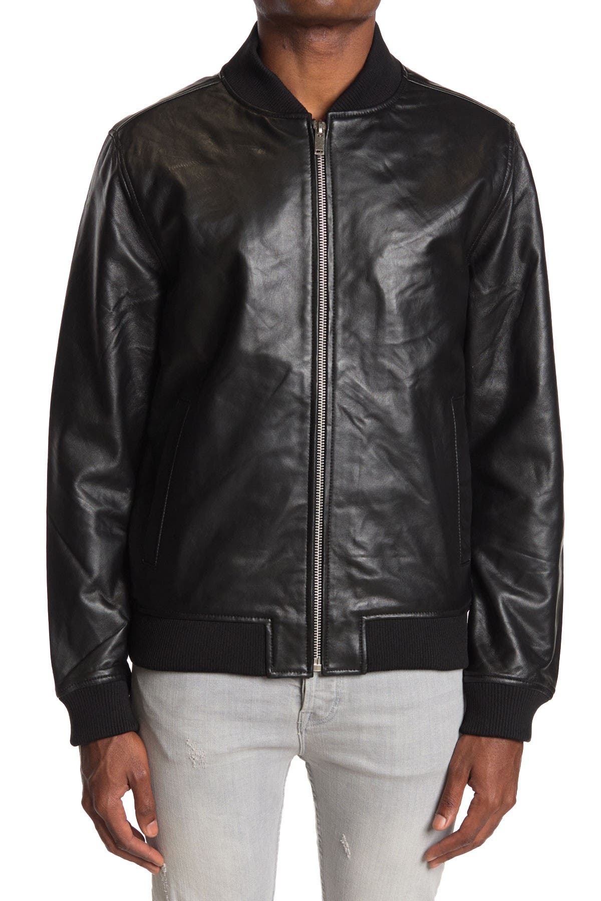 Slate & Stone | Leather Bomber Jacket | HauteLook