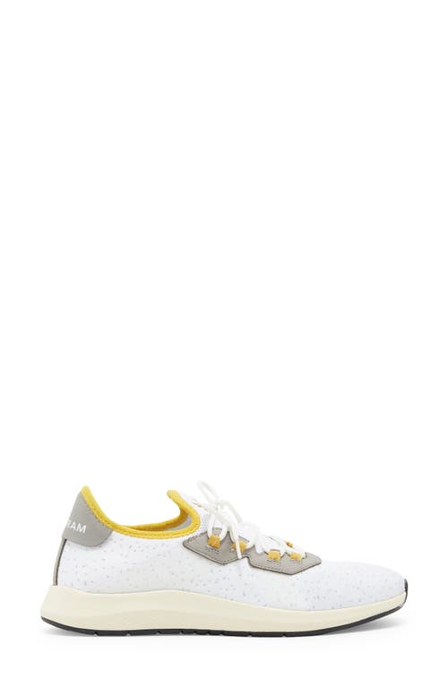 Official Program Knit Trainer Sneaker In Light Grey/dark Yellow