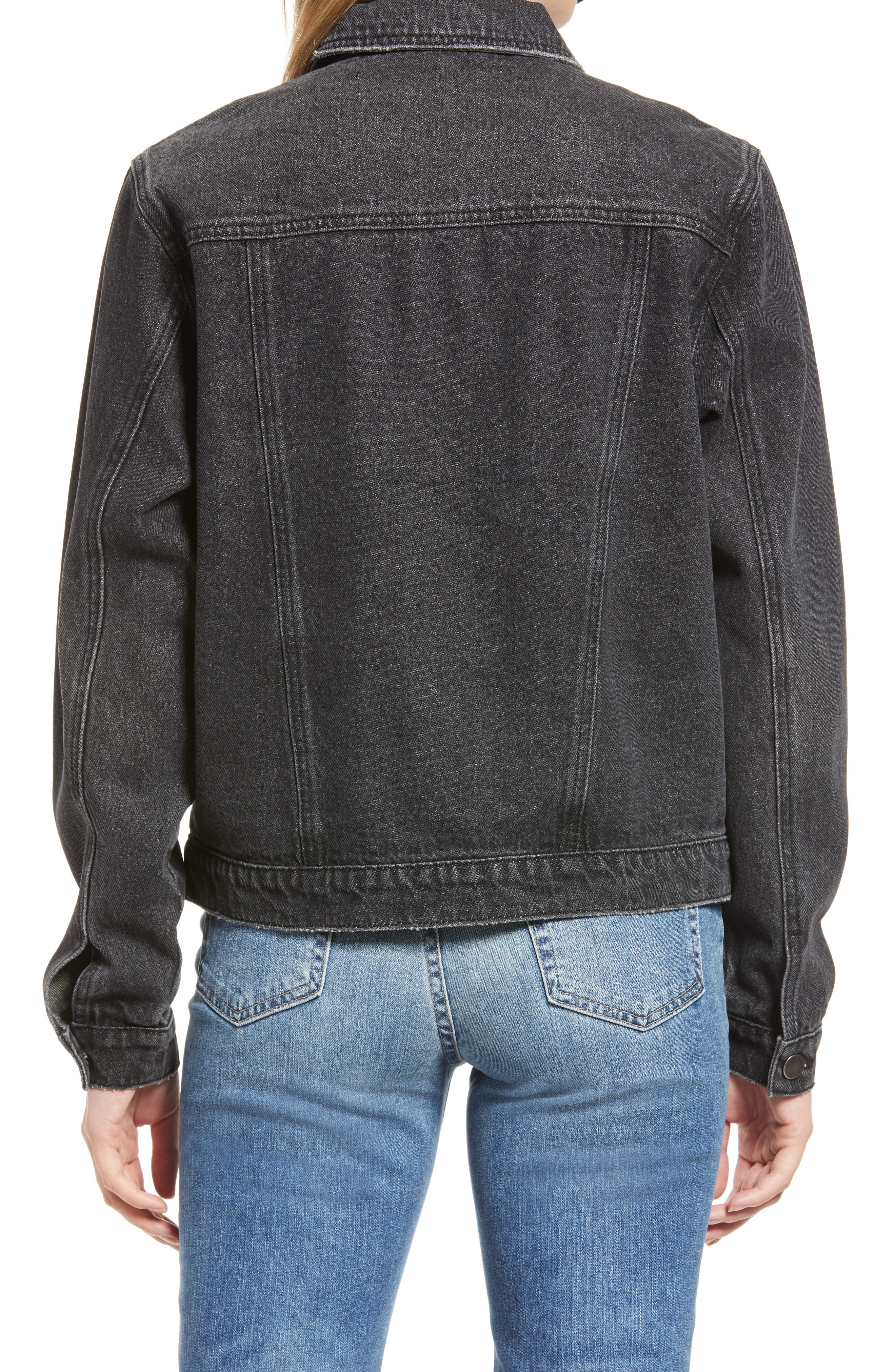 nordstrom black denim jacket