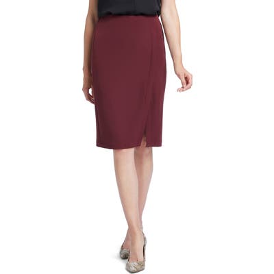 Nic+Zoe Push The Pencil Skirt, Burgundy