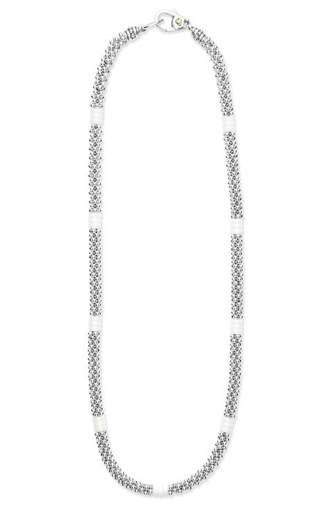 Ladies silver collar on sale necklace