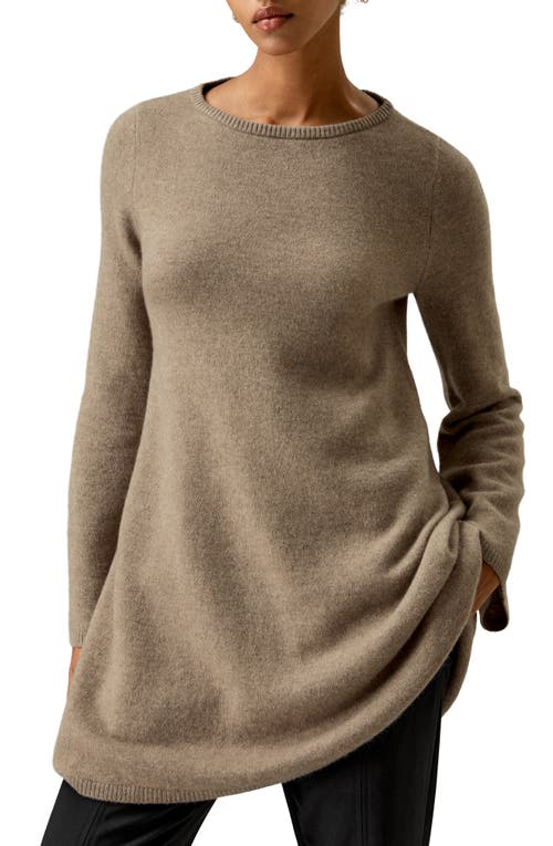 Lilysilk Cashmere Detachable Turtleneck Pullover Jumper For Women In Beige