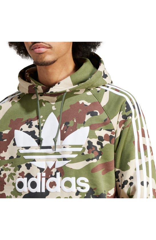 Shop Adidas Originals Lifestyle Camo Hoodie In Wild Pine