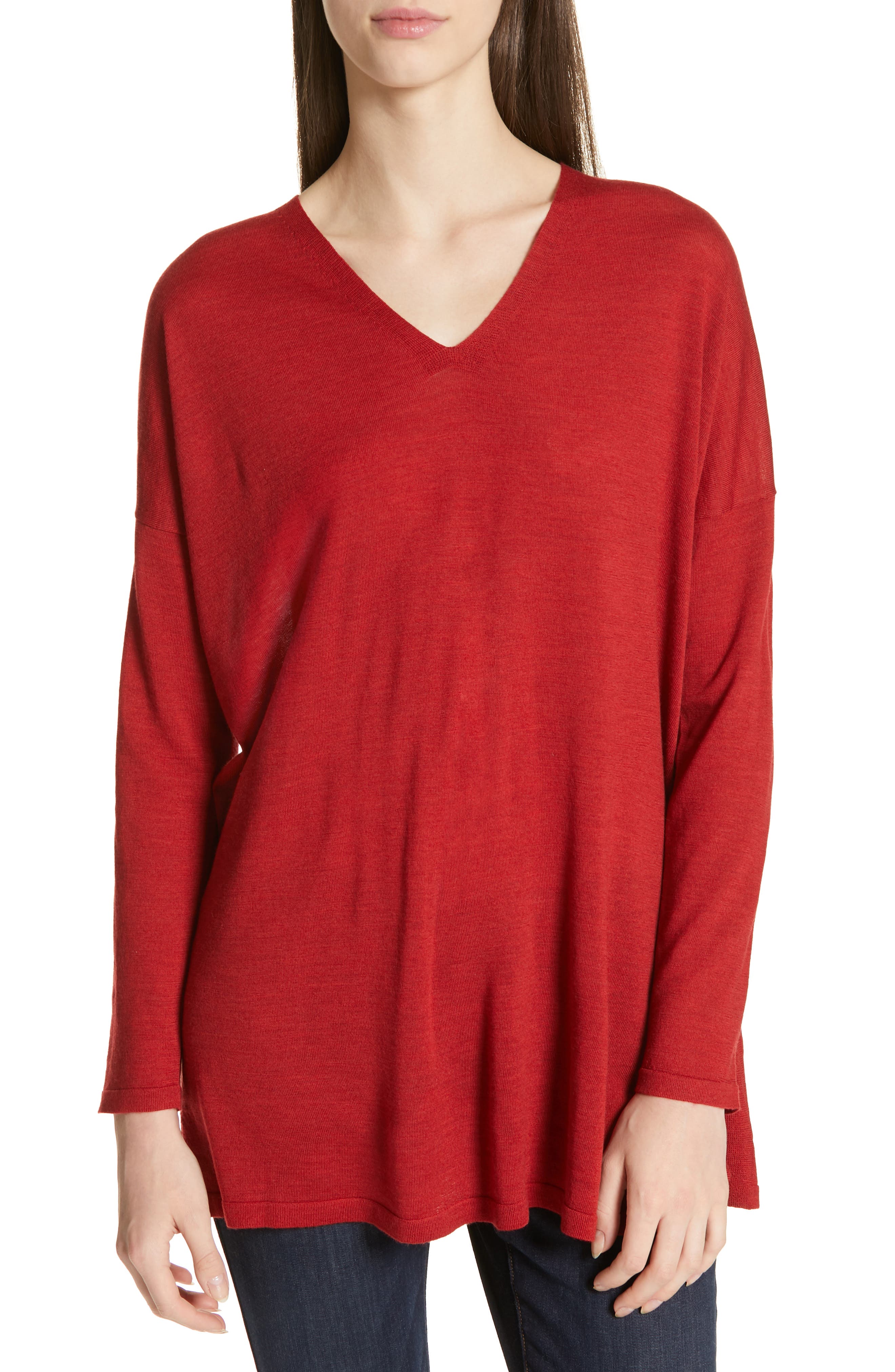 merino wool tunic sweater