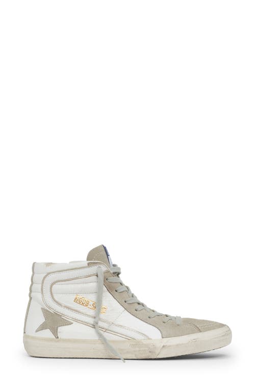 Shop Golden Goose Slide High Top Sneaker In White/ice