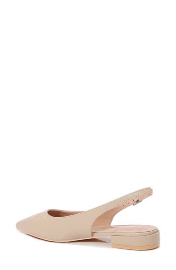 Berness Carter Slingback Flat In Taupe