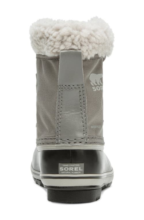 Sorel Kids' Yoot Pac Waterproof Snow Boot In Quarry/dove