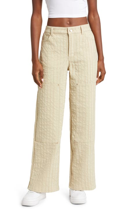 Thorned Relaxed Fit Quilted Pants