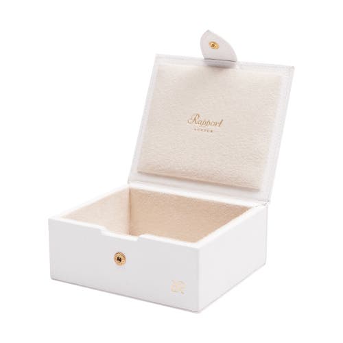 Rapport London Tuxedo Trinket Box In White