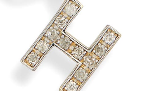 Meshmerise Diamond Initial Charm Bracelet In Yellow-h