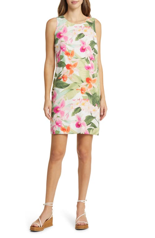 Tommy Bahama Legacy Blooms Sleeveless Silk Dress Coconut at Nordstrom,