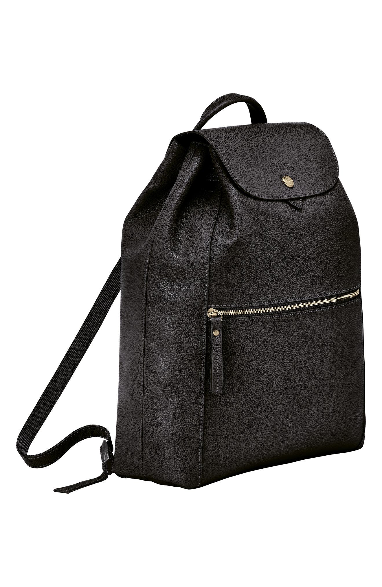 longchamp leather backpack