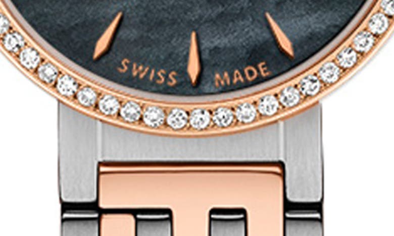 Shop Fendi Forever  Two Tone Diamond Quartz Bracelet Watch, 19mm