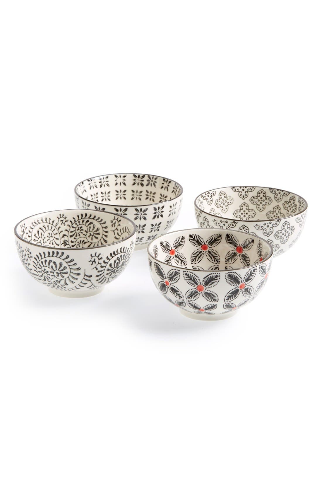 Signature Housewares Printed Stoneware Bowls (Set of 4) Nordstrom