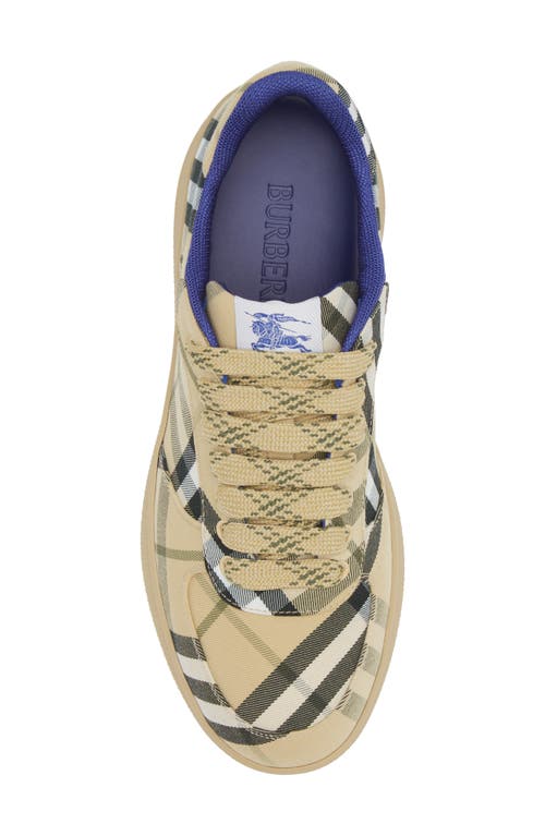 Shop Burberry Terrace Check Sneaker In Grain Ip Check