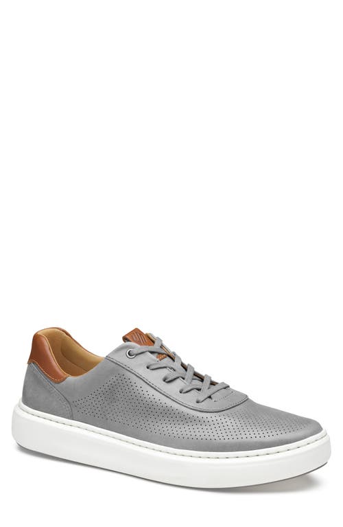 Johnston & Murphy Men's Anders Perfed U-throat Sneakers In Gray Full Grain