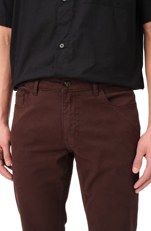 Warp & Weft Warp+weft Ams Slim Fit Stretch Cottonpants In Americano