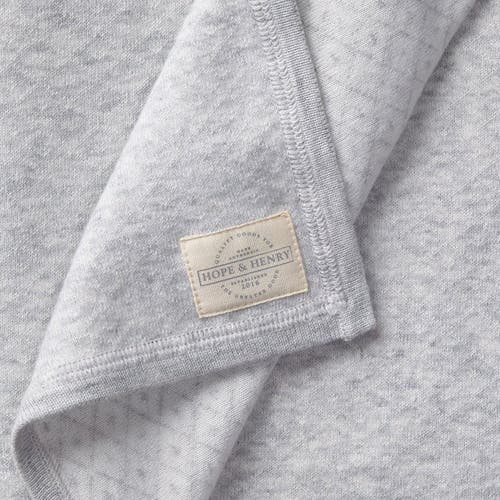 Shop Hope & Henry Baby Jacquard Sweater Blanket In Light Grey