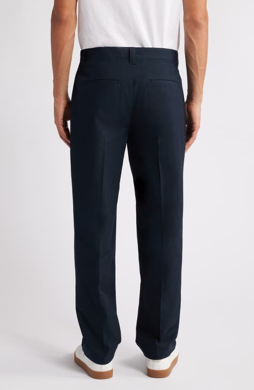 Frame Straight Leg Chinos In Dark Navy