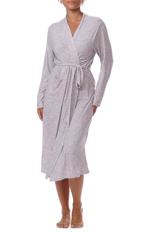 Splendid Print Robe In Painterly Geo