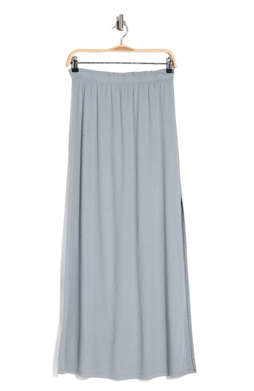 Shop Go Couture Rib Maxi Skirt In Northern Droplet