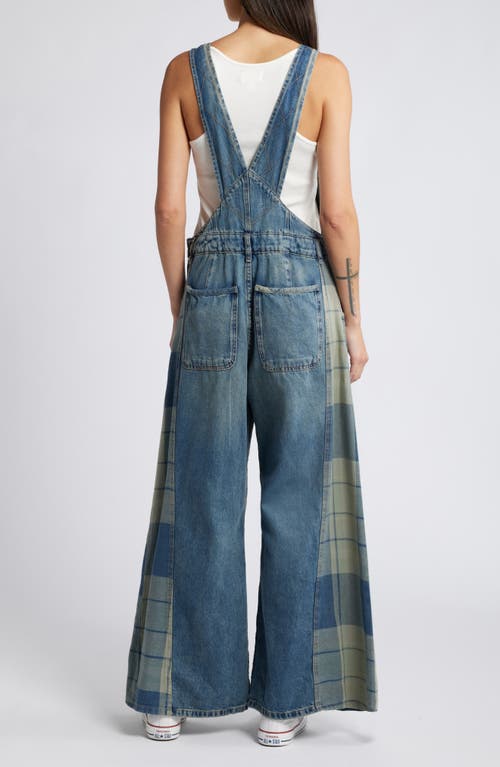 Shop Free People Patchwork Denim Overalls In From Shetland