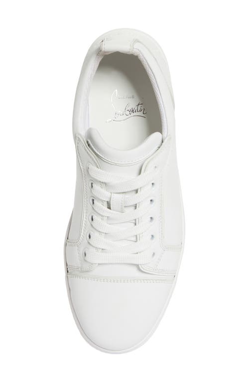 Christian Louboutin Fun Louise Junior Low Top Sneaker In White