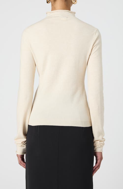 Shop French Connection Mock Neck Sweater In 12-oatmeal Mel