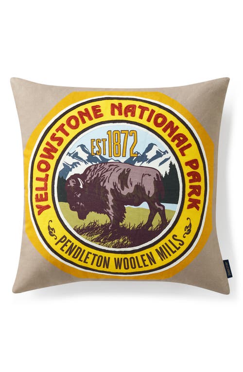 Pendleton National Park Embroidered Accent Pillow in Tan at Nordstrom