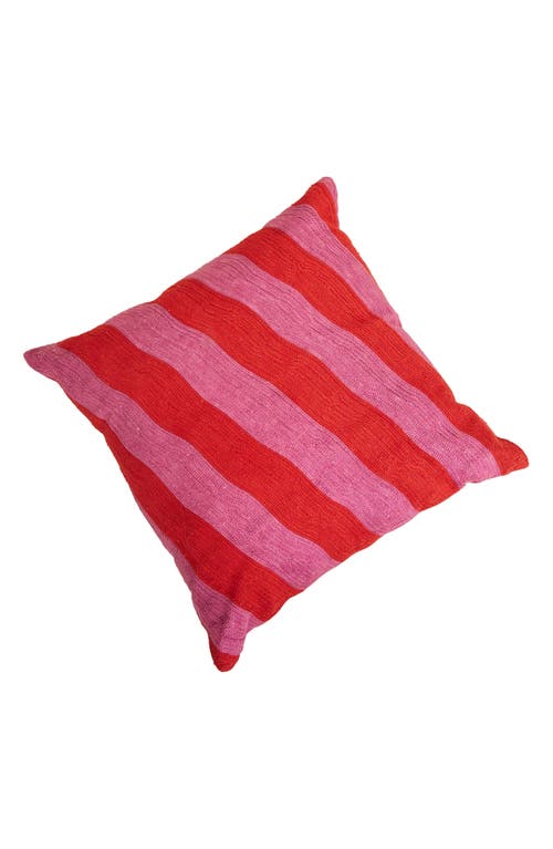 Dusen Dusen Stripe Embroidered Accent Pillow in Stream at Nordstrom
