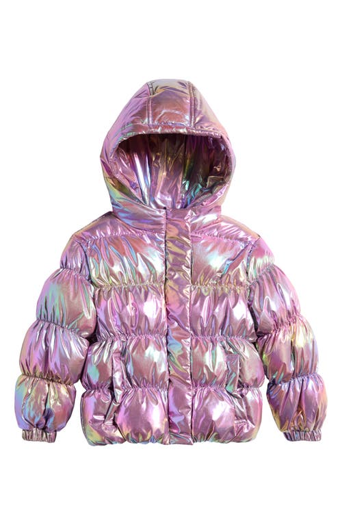 THE NEW Kids' Lula Hooded Puffer Jacket in Orchid Haze 