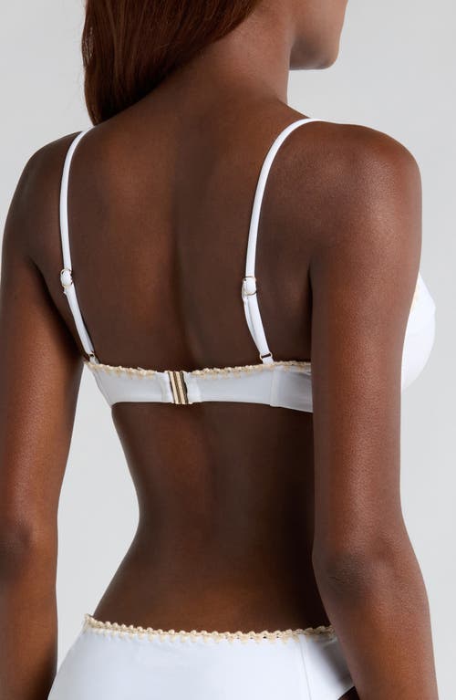 RAMY BROOK RAMY BROOK EMMELINE UNDERWIRE CONTRAST EDGE BIKINI TOP