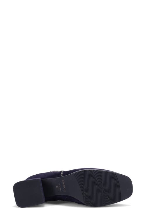 Ron White Janelle Water Resistant Bootie In French Navy Suede